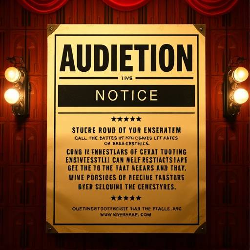 Audition Notice Poster