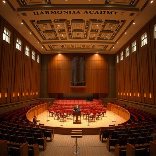 Interior of Harmonia Academy's concert hall