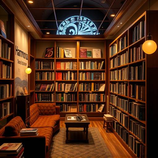 Interior of Harmonia Academy's music library